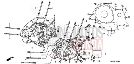 CARTER MOTEUR XL125V2 de 2002